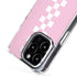 Pink Checkerboard iPhone 16 Pro MagSafe Case